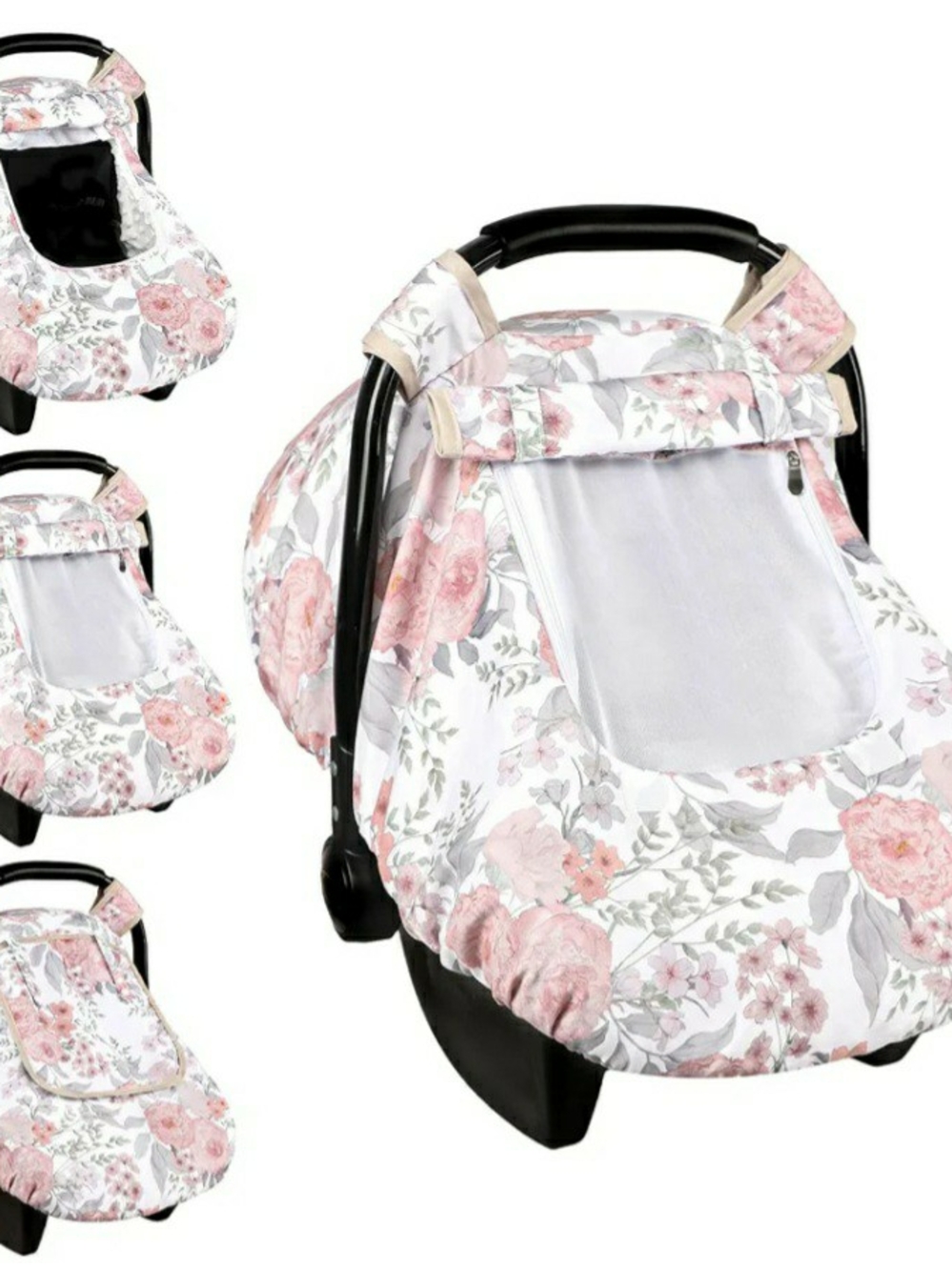 HNHUAMING infant car seat covers canopy for baby girl.
